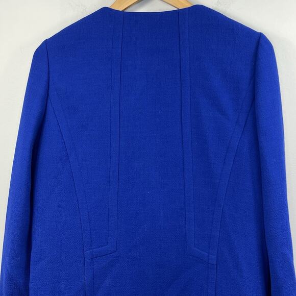 Lafayette 148 Erin Long Sleeve Overcoat and Sleeveless Sheath Dress Set Sz 8 - Picture 11 of 15